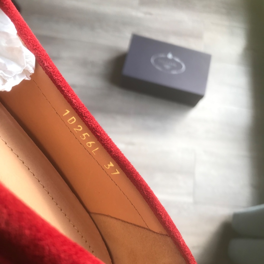 Brick Red Prada Driving Shoe - Loafers - Picture 12 of 12
